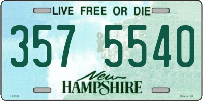 NH license plate 3575540