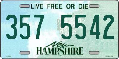 NH license plate 3575542