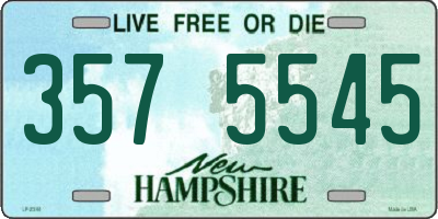 NH license plate 3575545