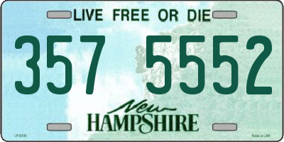 NH license plate 3575552