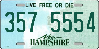 NH license plate 3575554