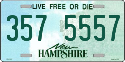 NH license plate 3575557