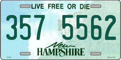 NH license plate 3575562