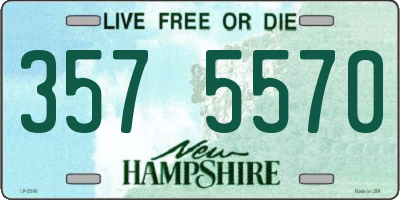 NH license plate 3575570