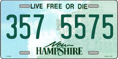 NH license plate 3575575