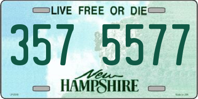 NH license plate 3575577