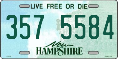 NH license plate 3575584