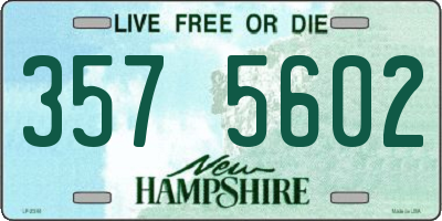 NH license plate 3575602