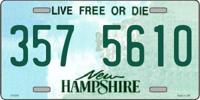 NH license plate 3575610