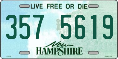 NH license plate 3575619