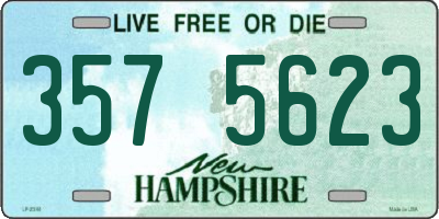 NH license plate 3575623