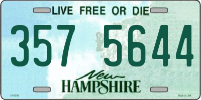 NH license plate 3575644
