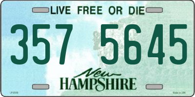 NH license plate 3575645