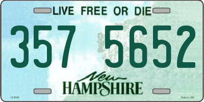 NH license plate 3575652