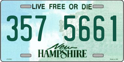 NH license plate 3575661