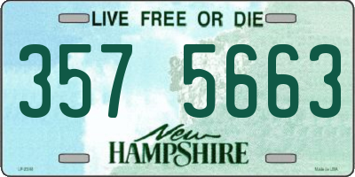 NH license plate 3575663