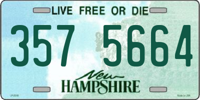 NH license plate 3575664