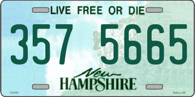 NH license plate 3575665