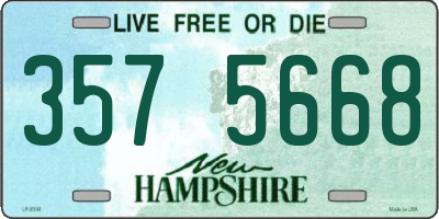 NH license plate 3575668