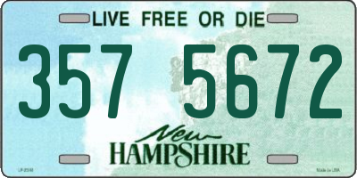 NH license plate 3575672