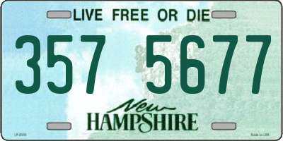 NH license plate 3575677