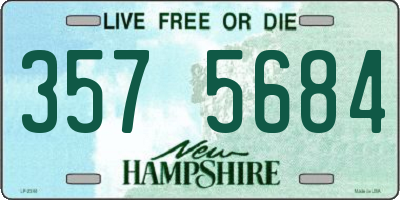 NH license plate 3575684