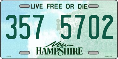 NH license plate 3575702
