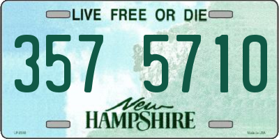 NH license plate 3575710