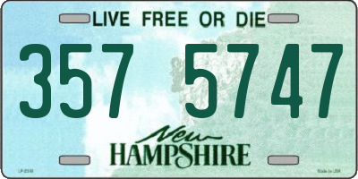NH license plate 3575747