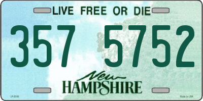 NH license plate 3575752