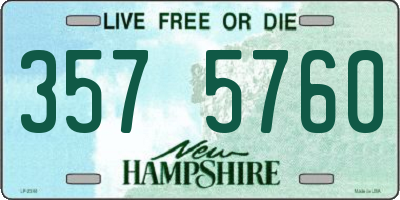NH license plate 3575760