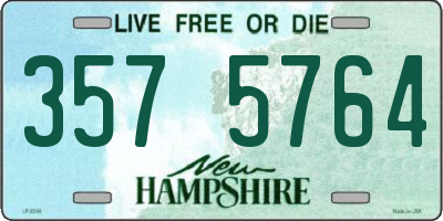 NH license plate 3575764