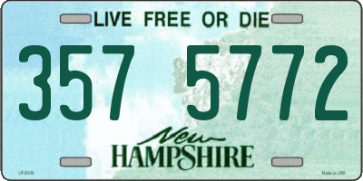 NH license plate 3575772