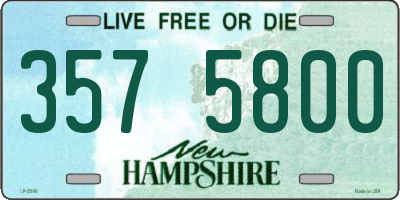 NH license plate 3575800