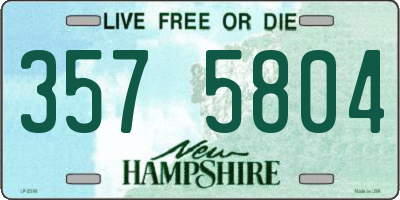 NH license plate 3575804