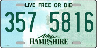 NH license plate 3575816