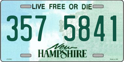 NH license plate 3575841