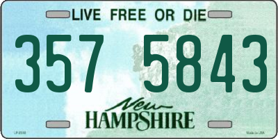 NH license plate 3575843