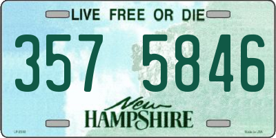 NH license plate 3575846