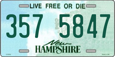 NH license plate 3575847