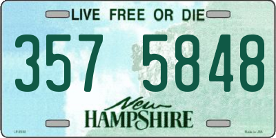 NH license plate 3575848