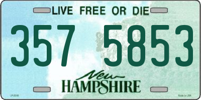 NH license plate 3575853
