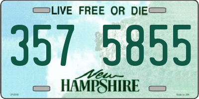 NH license plate 3575855
