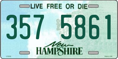 NH license plate 3575861