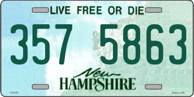 NH license plate 3575863