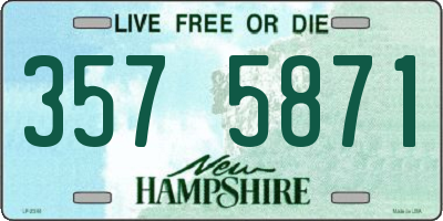NH license plate 3575871