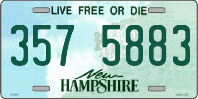 NH license plate 3575883