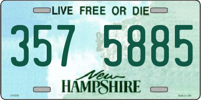 NH license plate 3575885