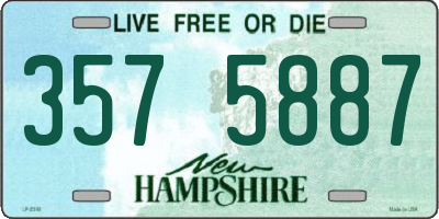 NH license plate 3575887