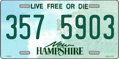 NH license plate 3575903